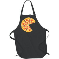 Family Matching Pizza With Missing Slice Parents Full-Length Apron With Pockets