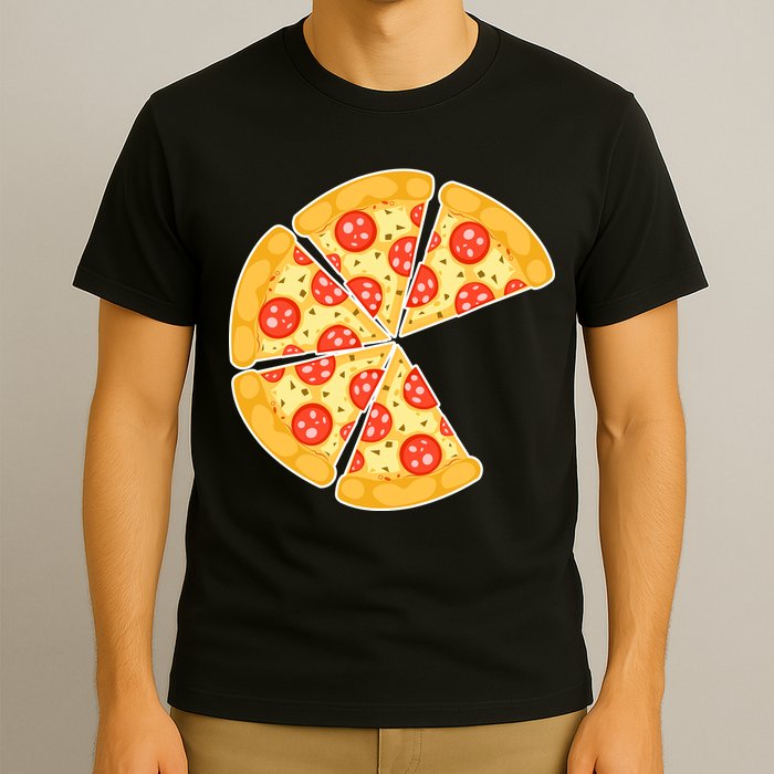 Family Matching Pizza With Missing Slice Parents T-Shirt