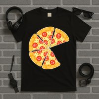 Family Matching Pizza With Missing Slice Parents T-Shirt