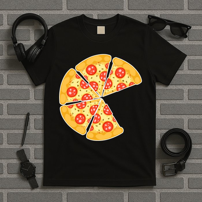 Family Matching Pizza With Missing Slice Parents T-Shirt