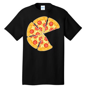 Family Matching Pizza With Missing Slice Parents Tall T-Shirt