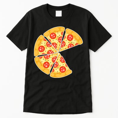 Family Matching Pizza With Missing Slice Parents Tall T-Shirt