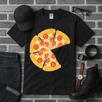 Family Matching Pizza With Missing Slice Parents Tall T-Shirt