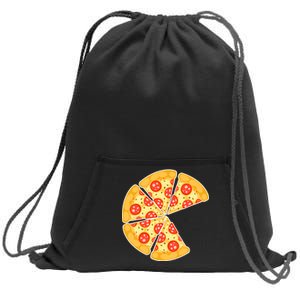 Family Matching Pizza With Missing Slice Parents Sweatshirt Cinch Pack Bag