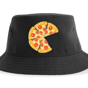 Family Matching Pizza With Missing Slice Parents Sustainable Bucket Hat