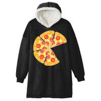 Family Matching Pizza With Missing Slice Parents Hooded Wearable Blanket