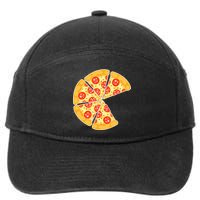 Family Matching Pizza With Missing Slice Parents 7-Panel Snapback Hat