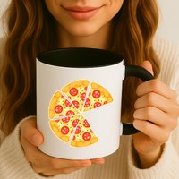 Family Matching Pizza With Missing Slice Parents Mug