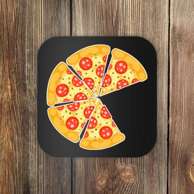 Family Matching Pizza With Missing Slice Parents Coaster