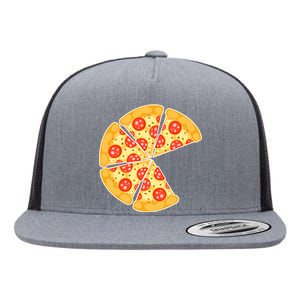 Family Matching Pizza With Missing Slice Parents Flat Bill Trucker Hat