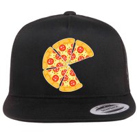 Family Matching Pizza With Missing Slice Parents Flatbill Hat