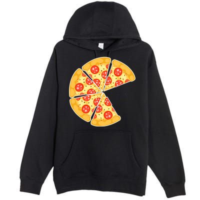 Family Matching Pizza With Missing Slice Parents Premium Pullover Hoodie
