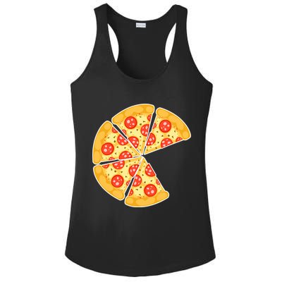 Family Matching Pizza With Missing Slice Parents Ladies PosiCharge Competitor Racerback Tank