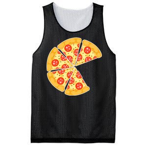 Family Matching Pizza With Missing Slice Parents Mesh Reversible Basketball Jersey Tank