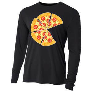 Family Matching Pizza With Missing Slice Parents Cooling Performance Long Sleeve Crew