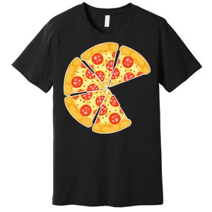 Family Matching Pizza With Missing Slice Parents Premium T-Shirt