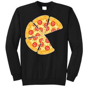 Family Matching Pizza With Missing Slice Parents Tall Sweatshirt