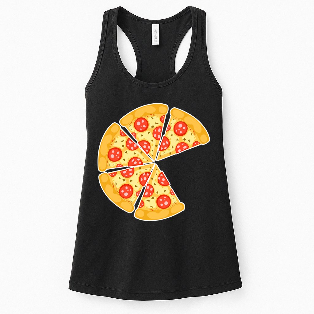 Family Matching Pizza With Missing Slice Parents Womens Tank Top