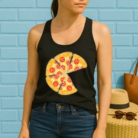 Family Matching Pizza With Missing Slice Parents Womens Tank Top