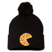 Family Matching Pizza With Missing Slice Parents Pom Pom 12in Knit Beanie