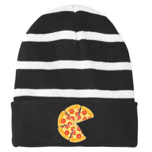 Family Matching Pizza With Missing Slice Parents Striped Beanie with Solid Band