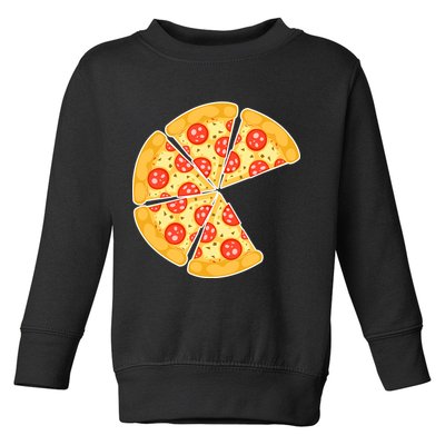 Family Matching Pizza With Missing Slice Parents Toddler Sweatshirt