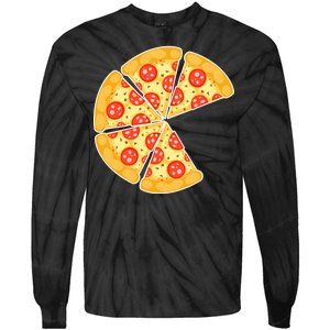 Family Matching Pizza With Missing Slice Parents Tie-Dye Long Sleeve Shirt