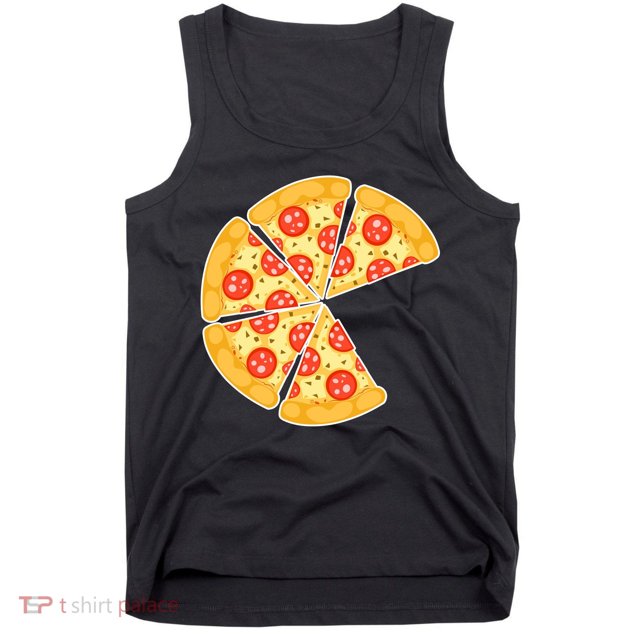 Family Matching Pizza With Missing Slice Parents Tank Top
