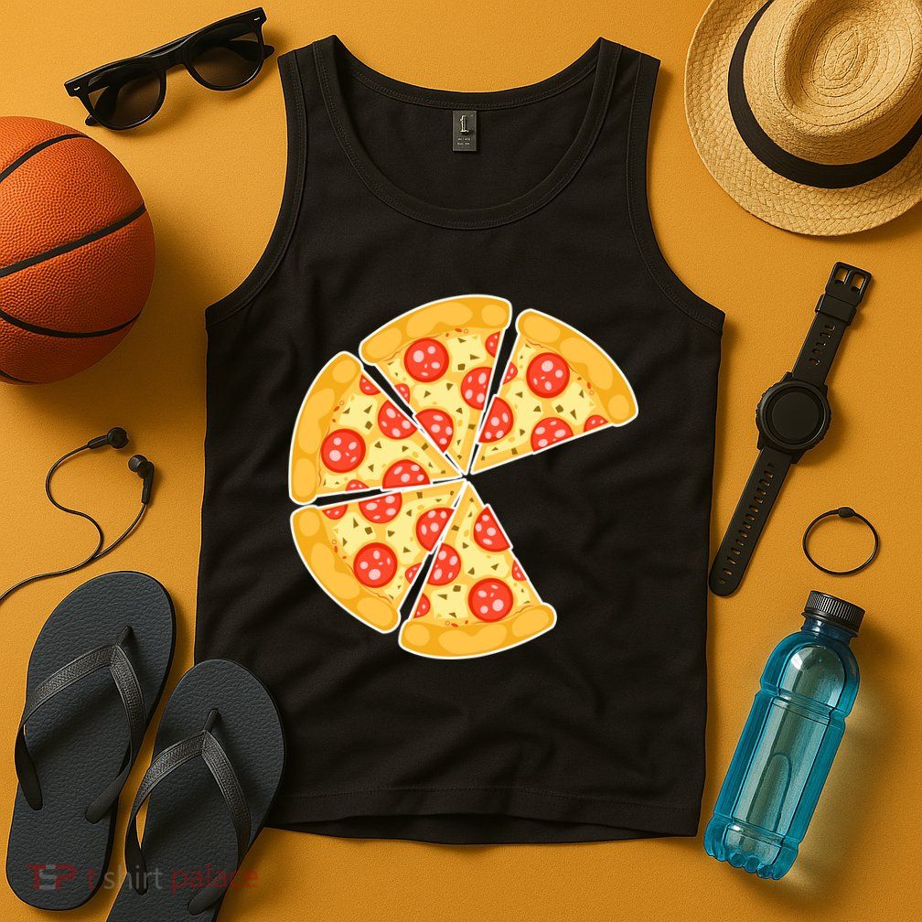 Family Matching Pizza With Missing Slice Parents Tank Top
