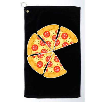 Family Matching Pizza With Missing Slice Parents Golf Towel
