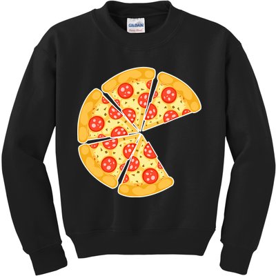 Family Matching Pizza With Missing Slice Parents Kids Sweatshirt