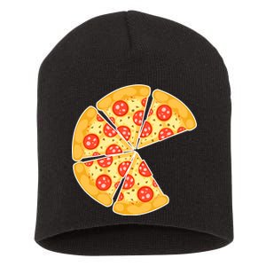 Family Matching Pizza With Missing Slice Parents Short Acrylic Beanie