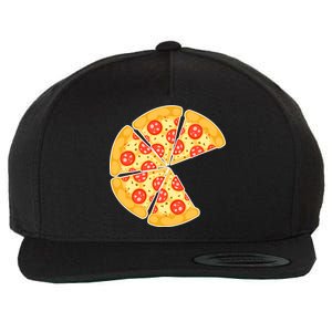 Family Matching Pizza With Missing Slice Parents Wool Snapback Cap