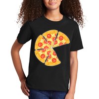 Family Matching Pizza With Missing Slice Parents Kids T-Shirt