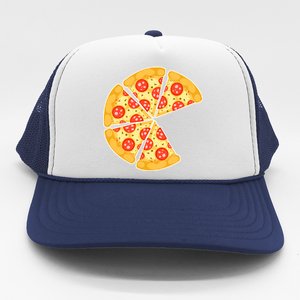 Family Matching Pizza With Missing Slice Parents Trucker Hat