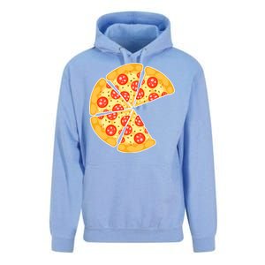 Family Matching Pizza With Missing Slice Parents Unisex Surf Hoodie