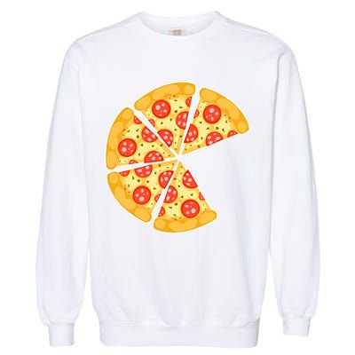 Family Matching Pizza With Missing Slice Parents Garment-Dyed Sweatshirt
