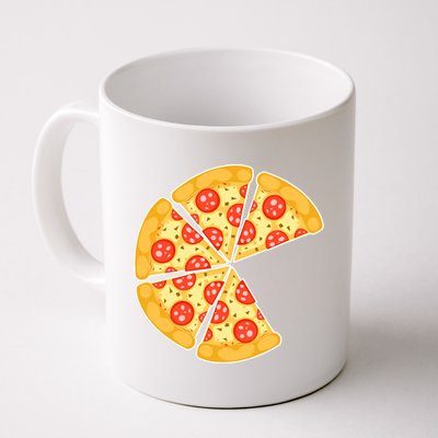 Family Matching Pizza With Missing Slice Parents Coffee Mug