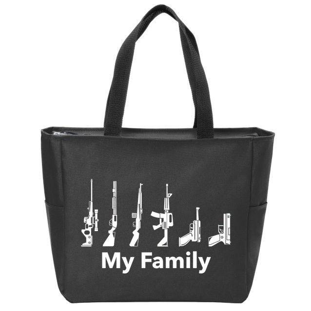Family Of Guns Zip Tote Bag