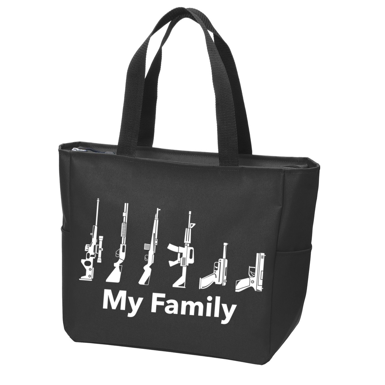 Family Of Guns Zip Tote Bag