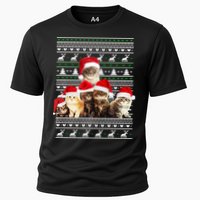 Family Of Kittens Ugly Christmas Sweater Cooling Performance Crew T-Shirt