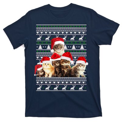 Family Of Kittens Ugly Christmas Sweater T-Shirt