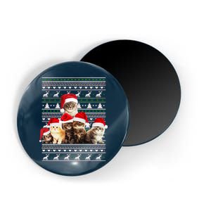 Family Of Kittens Ugly Christmas Sweater Magnet