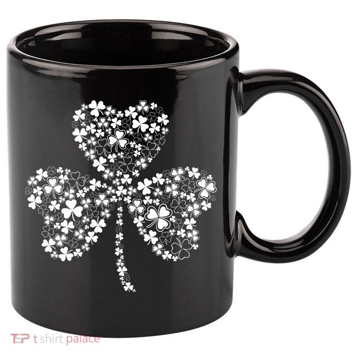 Family Of Shamrocks Cloverleaf 11oz C Handle Ceramic Mug