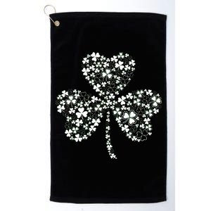 Family Of Shamrocks Cloverleaf Platinum Collection Golf Towel