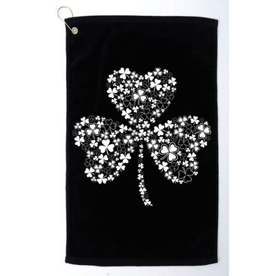 Family Of Shamrocks Cloverleaf Golf Towel