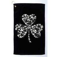 Family Of Shamrocks Cloverleaf Golf Towel