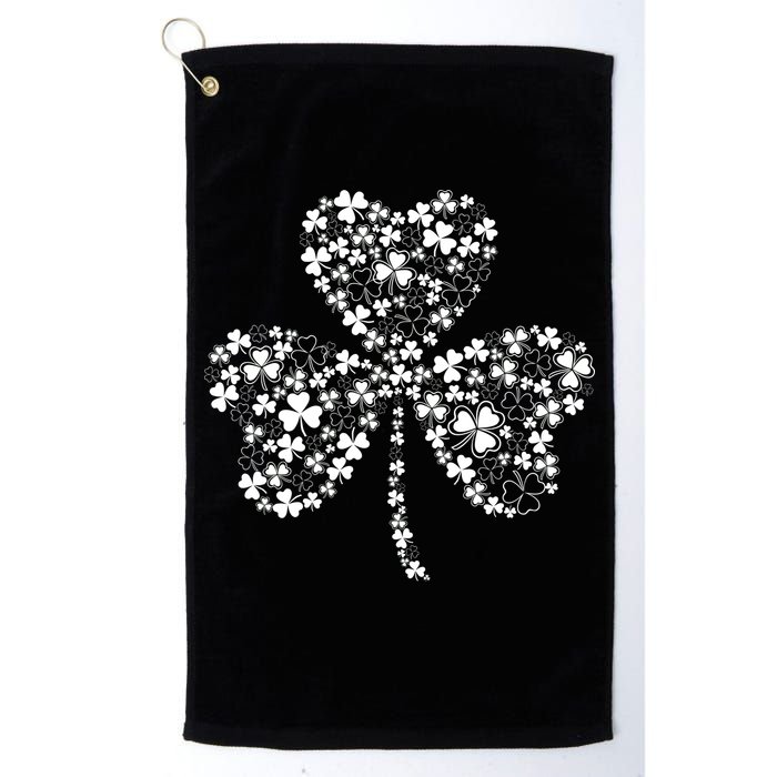 Family Of Shamrocks Cloverleaf Golf Towel