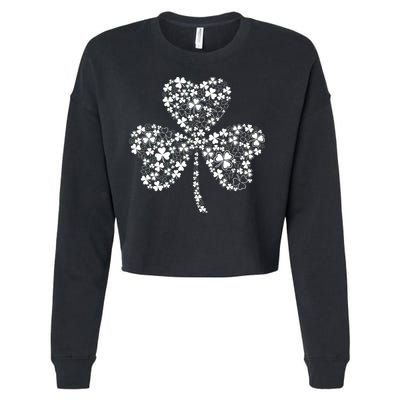 Family Of Shamrocks Cloverleaf Cropped Pullover Crew