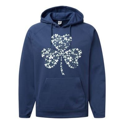 Family Of Shamrocks Cloverleaf Performance Fleece Hoodie